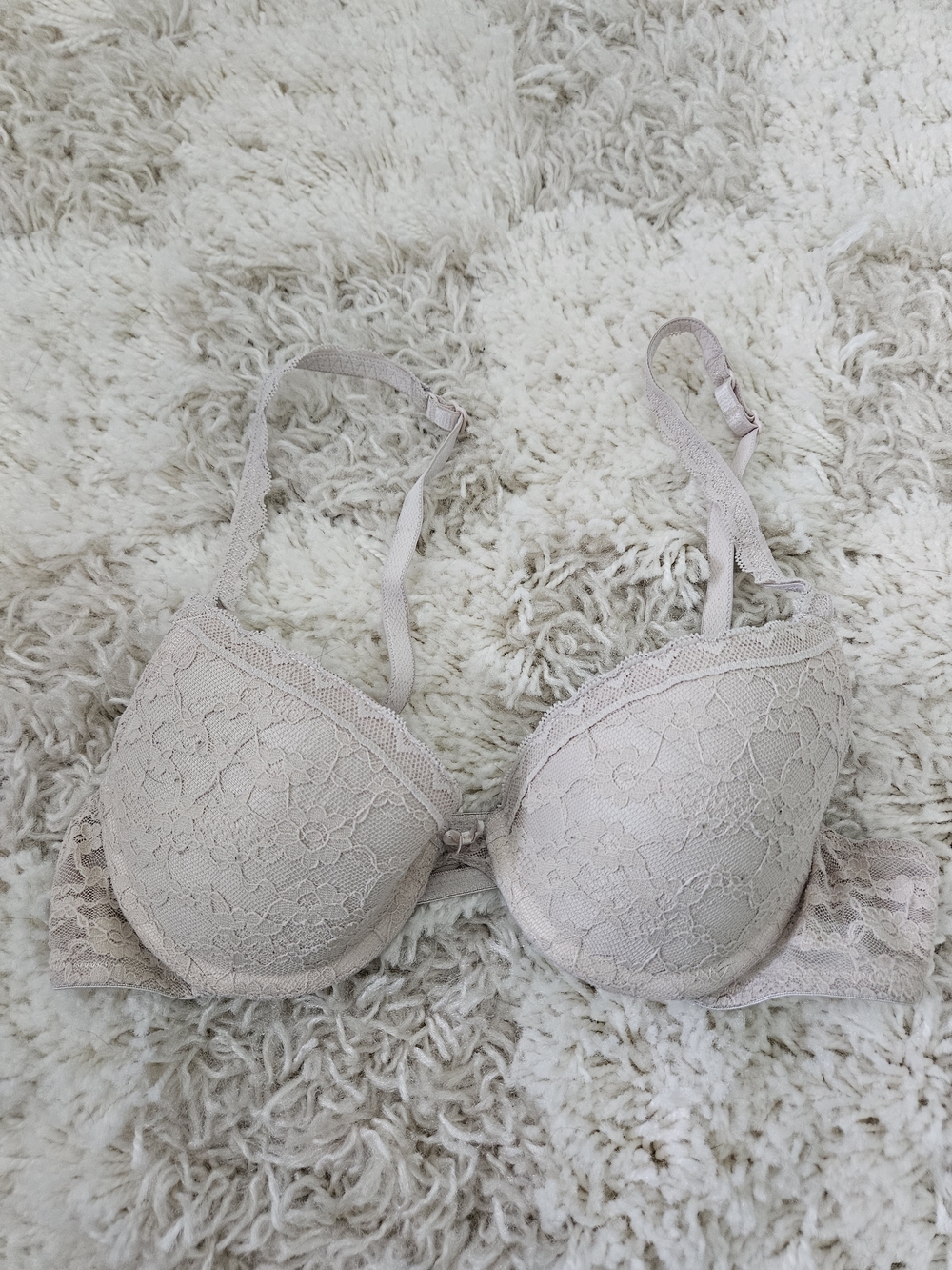 Aerie Lace Push-Up Bra in Light Beige - Women Intimates & Sleepwear
